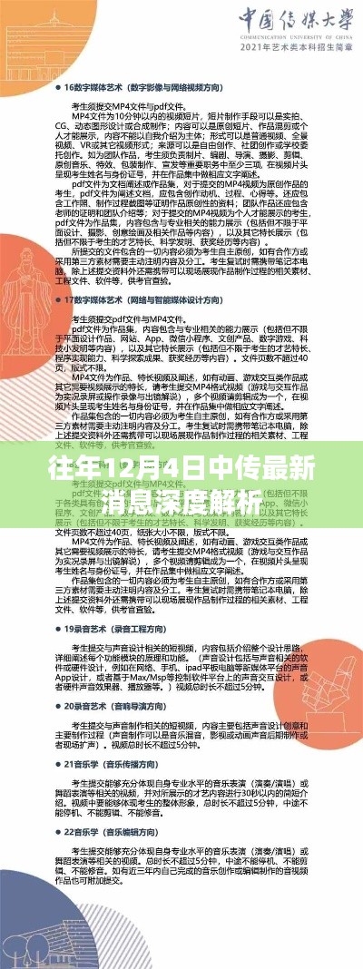 中传最新动态深度解析，历年12月4日重要消息回顾与解读