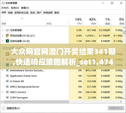 大众网官网澳门开奖结果341期,快速响应策略解析_set1.474