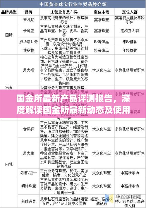 国金所最新产品评测报告，深度解读产品动态与用户体验提升