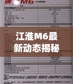 江淮M6最新动态回顾与展望，2024年12月22日揭秘
