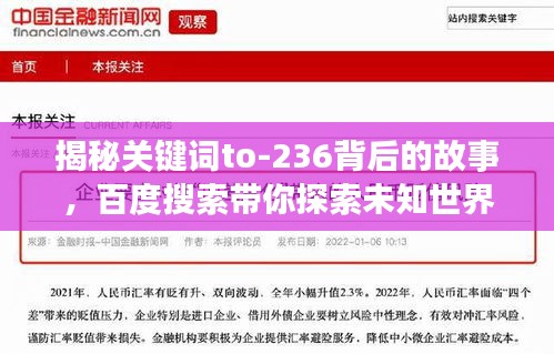 揭秘关键词to-236背后的故事，百度搜索带你探索未知世界！