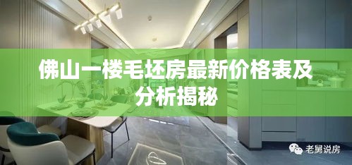 佛山一楼毛坯房最新价格表及分析揭秘